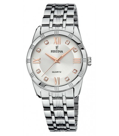 Reloj Mujer Acero Mademoiselle Esfera Plateada FESTINA - F16940/B