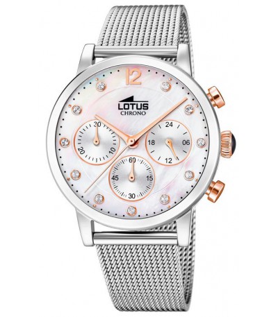 Reloj Señora Crono Nácar Acero LOTUS - 18676/1