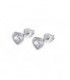 Pendientes Charming Lady Corazón Swarosvski LOTUS SILVER - LP2000-4/1