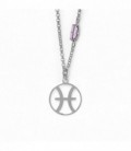 COLLAR PLATA PISCIS VIOLET - A3660-PIHG