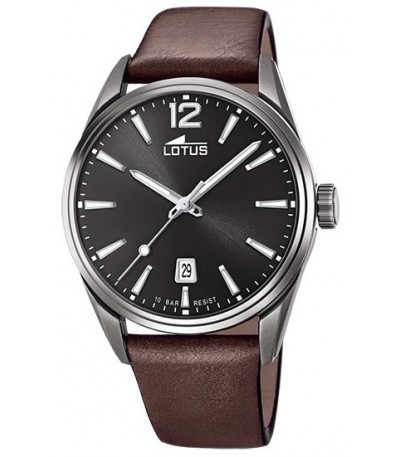RELOJ HOMBRE GUN METAL ACERO LOTUS - 18685/1