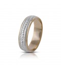 Alianza Oro 18K Bicolor Mod. Monte - C