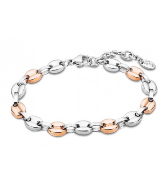 Pulsera Acero Calabrote 7mm Bicolor IP oro rosa LOTUS STYLE - LS2124-2/3