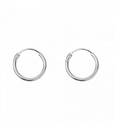 PENDIENTES ARO 17MM PLATA DE LEY - A-10