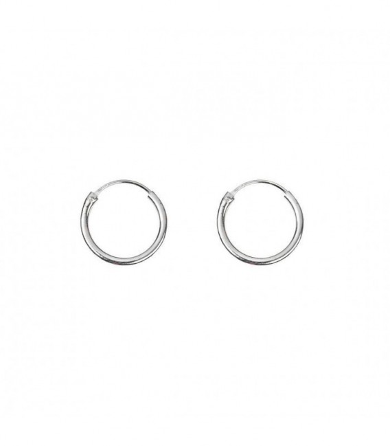 PENDIENTES ARO 15MM PLATA DE LEY - A-2