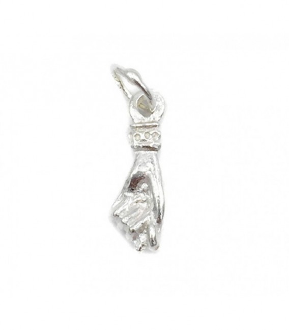 Colgante Higa en Plata 925 de 16mm - PUÑO PLATA