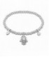 Brazalete Elástico Millennial Mano Fátimal Acero LOTUS STYLE - LS2170-2/3