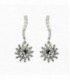 Pendientes Oro Blanco 18K Largos - 82-60227-P