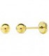 Pendientes Bola Lisa 4MM Oro 18K - 7001