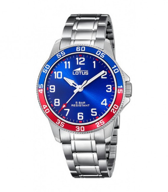 Reloj Junior KDT Azul Bisel Azul y Rojo LOTUS - 18786/1