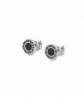 Pendientes Redondos Acero Grecas Mens Earrings LOTUS STYLE - LS2164-4/1