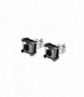 Pendientes Cuadrados Acero IP Negro Mens Earrings LOTUS STYLE - LS2166-4/2