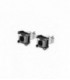 Pendientes Cuadrados Acero IP Negro Mens Earrings LOTUS STYLE - LS2166-4/2