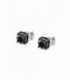 Pendientes Redondos Acero IP Negro Mens Earrings LOTUS STYLE - LS2167-4/2