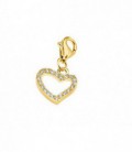 CHARM DORADO CORAZON CIRCONITAS LOTUS SILVER - LP3225-5/2