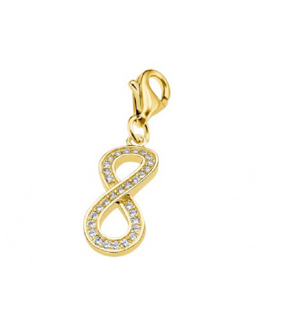 CHARM DORADO INFINITO CIRCONITAS LOTUS SILVER - LP3226-5/2