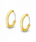 Pendientes Aro Acero IP Oro 14mm Mens Earrings LOTUS STYLE - LS2174-4/2