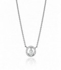 COLLAR PLATA COLGANTE CIRCULO VICEROY FASHION - 71033C000-38