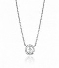 COLLAR PLATA COLGANTE CIRCULO VICEROY FASHION - 71033C000-38