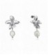 PENDIENTES ACERO FLOR Y PERLA AGUADULCE VICEROY FASHION - 15116E01000