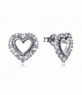 PENDIENTES PLATA LEY CORAZÓN CIRCONITAS VICEROY FASHION - 7118E000-38