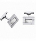 Gemelos Plata Rectangular con Nácar DURÁN EXQUSE - 00074093