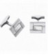 Gemelos Plata Rectangular con Nácar DURÁN EXQUSE - 00074093