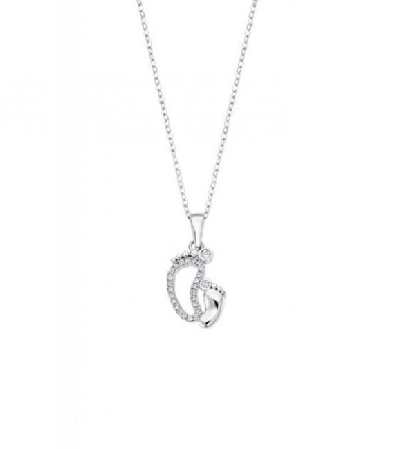 COLLAR PIES BEBÉ LOTUS SILVER - LP3236-1/1