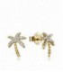 PENDIENTES PLATA LEY DORADO PALMERA VICEROY FASHION - 61077E100-08