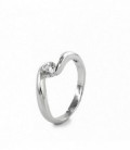 Anillo de Compromiso en Plata Rodiada LINEARGENT - 12174-R