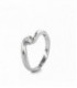 Anillo de Compromiso en Plata Rodiada LINEARGENT - 12174-R