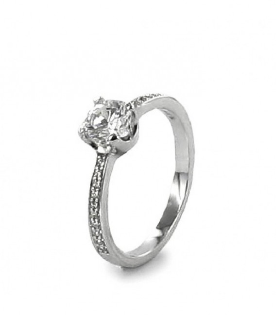 ANILLO DE COMPROMISO DE PLATA LINEARGENT - 12300-R