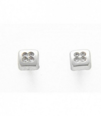 Pendientes Oro Blanco 18K para Bebé - 27-6323-1-P