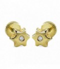 Pendientes de Estrellas Oro 18K con Diamantes - 2515