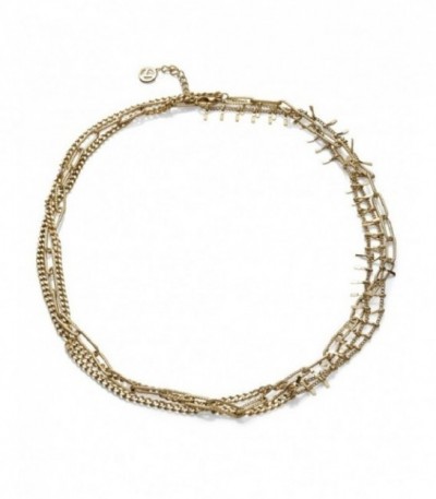 Collar Acero Dorado 3 Cadenas Barras VICEROY FASHION - 1336C01012