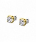 Pendientes Redondos Acero IP Oro Mens Earrings LOTUS STYLE - LS2167-4/3