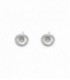 Pendientes perla de Perlite en plata - A4064-HT