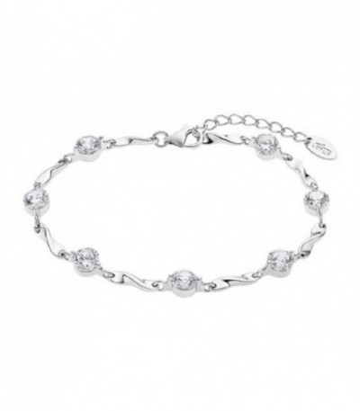 Pulsera Señora Trendy Elegante Circonitas LOTUS SILVER - LP3091-2/1