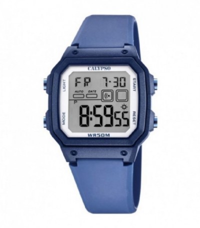 Reloj Hombre Cuadrado Digital Azul CALYPSO - K5812/1