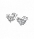 PENDIENTES CORAZONES CIRCONITAS MUJER LOTUS SILVER - LP3125-4/1