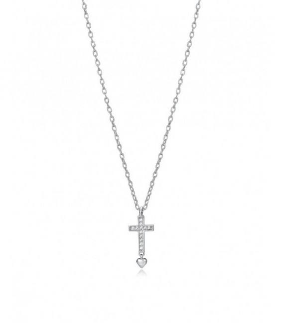 Collar Plata de Ley Cruz con Circonitas VICEROY JEWELS - 13023C000-30