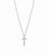 COLLAR PLATA DE LEY CRUZ, CIRCONITAS VICEROY FASHION - 13023C000-30