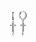 PENDIENTES PLATA ARO CON CRUZ CIRCONITAS VICEROY FASHION - 13023E000-30