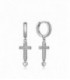 PENDIENTES PLATA ARO CON CRUZ CIRCONITAS VICEROY FASHION - 13023E000-30