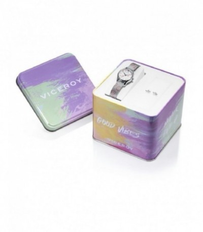 PACK RELOJ ACERO BRAZALETE NIÑA SWEET VICEROY - 401254-05
