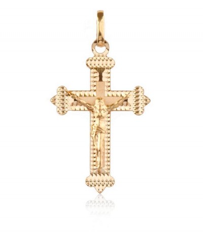 Cruz Cristo oro 18k