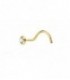 Piercing Nariz con Chatón de Oro 18K - PIN016