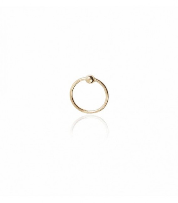 Piercing Aro 8mm con Bola de ORO 18K - PIN023