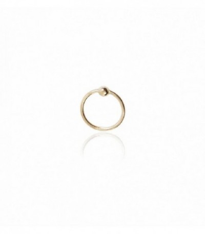 PIERCING ARO 8MM CON BOLA DE ORO 18K - PIN023