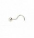 Piercing Nariz Bola de Oro Blanco 18K - PIN06BL